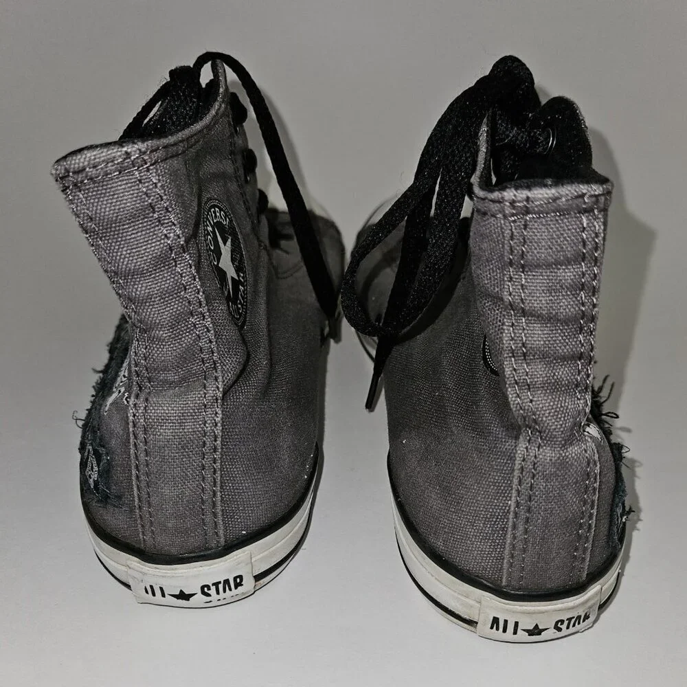 Converse Chuck Taylor High Top Sneakers Gray Shoes All Star Racing Club Size 6
